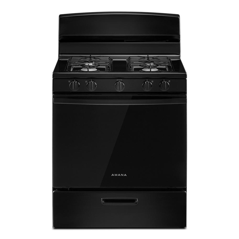 Amana AGR4203MNB Amana 30-Inch Gas Range With Easy-Clean Glass Door