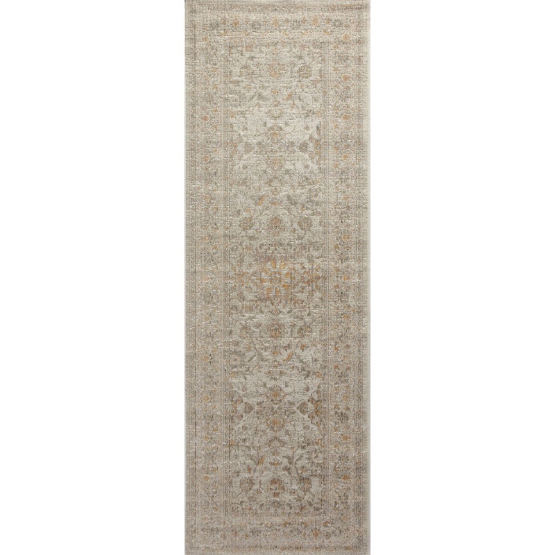 Chris Loves Julia x Loloi Rosemarie Floral Ivory/Natural/ Yellow Area Rug Chris Loves Julia x Loloi Rug Size: Runner 2’7″ x 12′