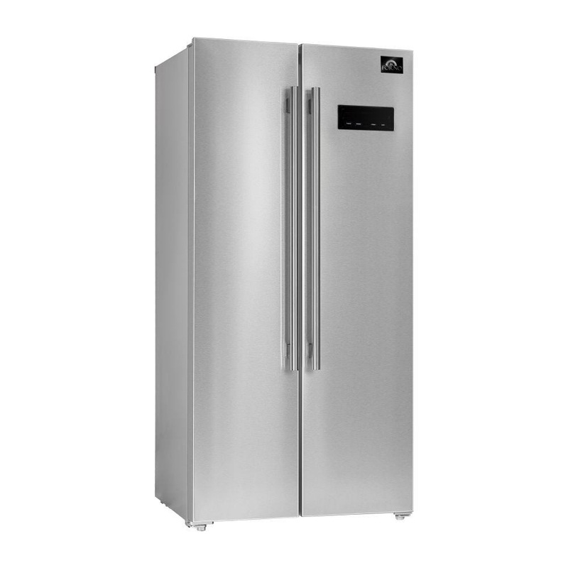 Forno FFRBI180533SB Forno Salerno 33″ Side-By-Side 15.6 Cu.Ft. Stainless Steel Refrigerator