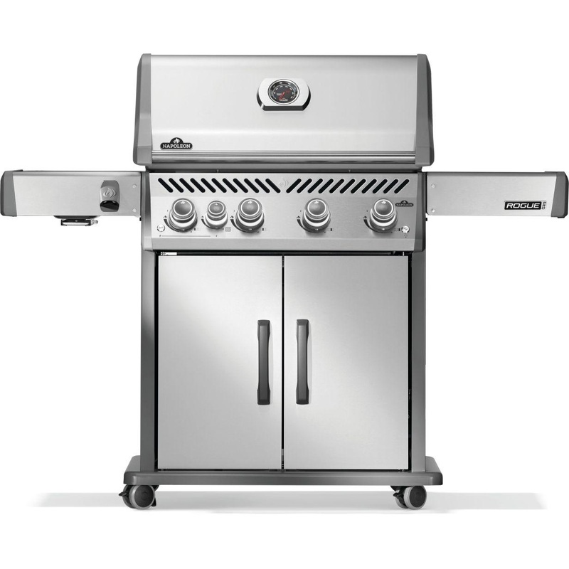 Napoleon Bbq RP525SIBNSS2 Rogue Pro 525 Sib With Infrared Side Burner , Natural Gas, Stainless Steel