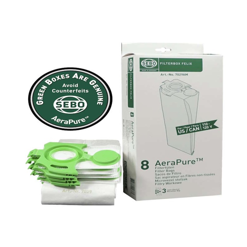 SEBO Felix Filter AeraPure Bags – 72 Pack