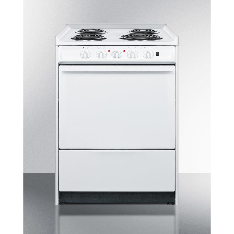 Summit WEM610R 24″ Wide Electric Coil Top Range