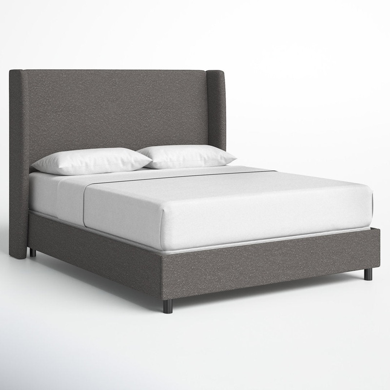 Tilly Upholstered Bed Joss & Main Color: Classic Smoke Boucle Size: Full