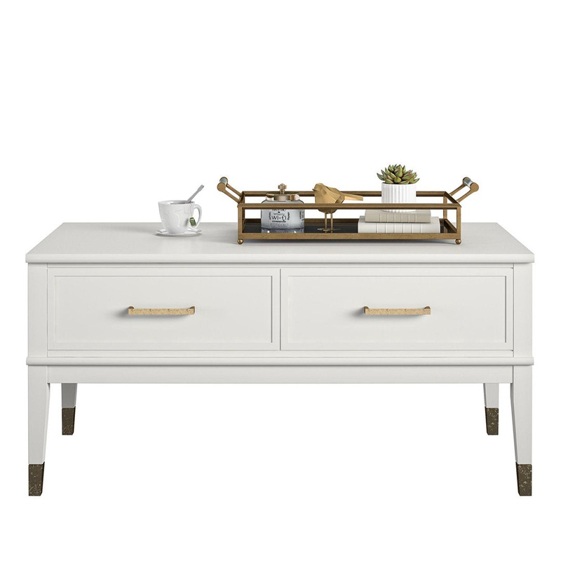 Westerleigh Storage Lift-Top Coffee Table CosmoLiving by Cosmopolitan Color: White
