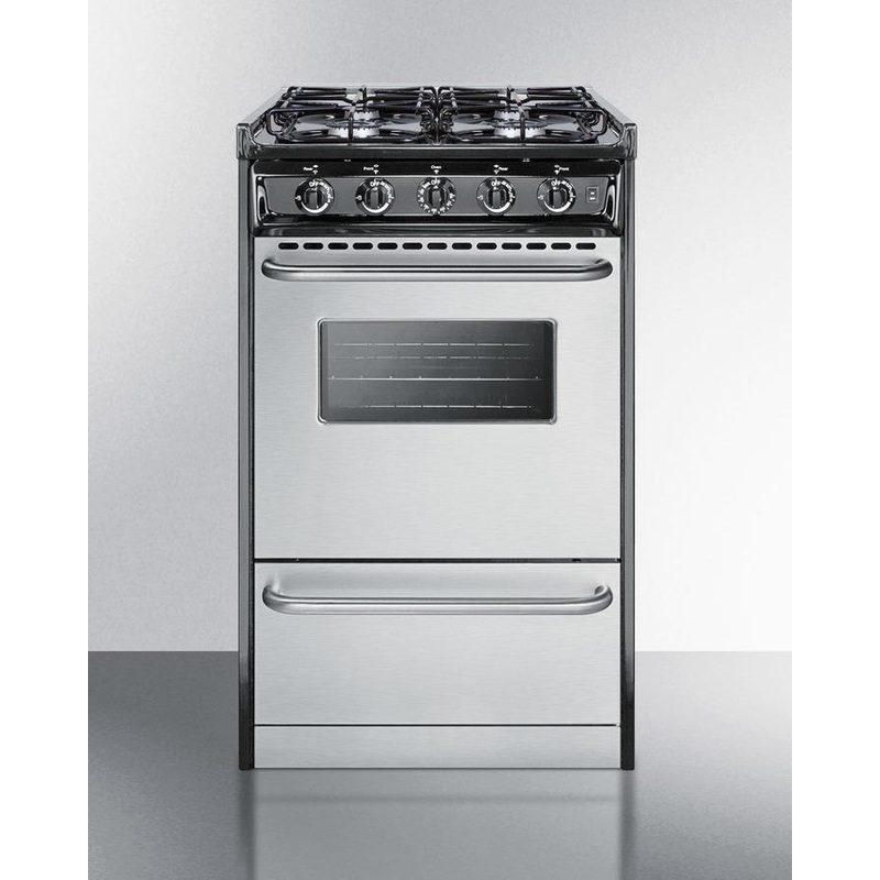 Summit 20″ Wide Gas Range