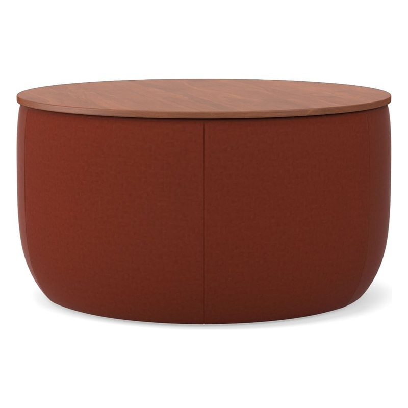 Upholstered Storage Base Ottoman Large