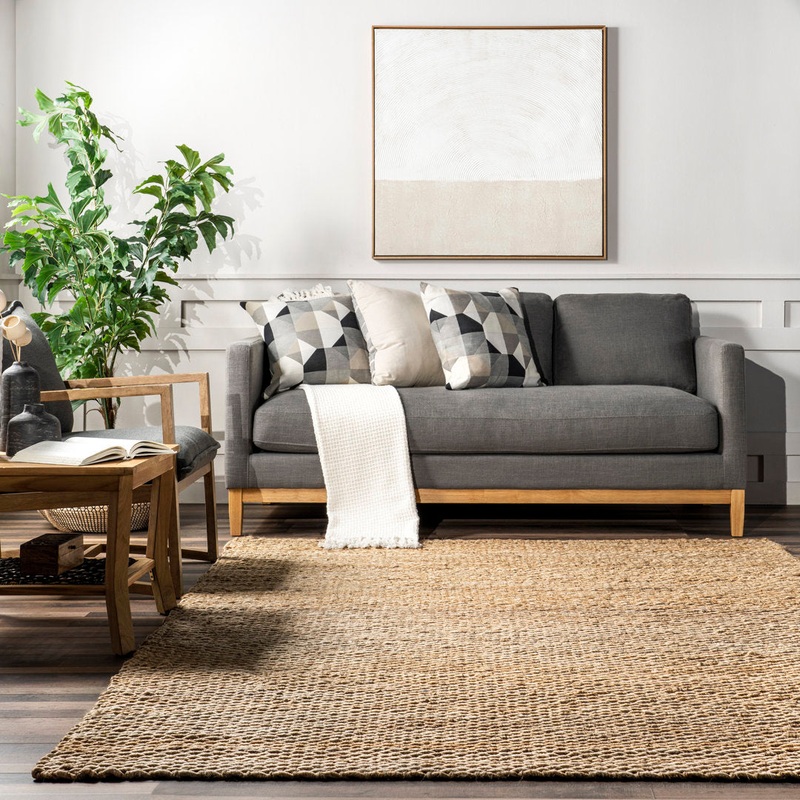 Annelynn Farmhouse Handmade Jute Natural Rug Birch Lane Rug Size: Square 8′