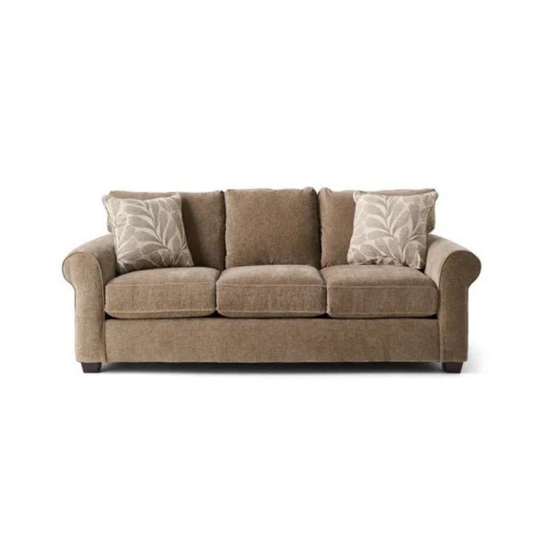 Ardmont 81” Rolled Arm Sofa with Reversible Cushions Sand & Stable Fabric: Pop Celadon