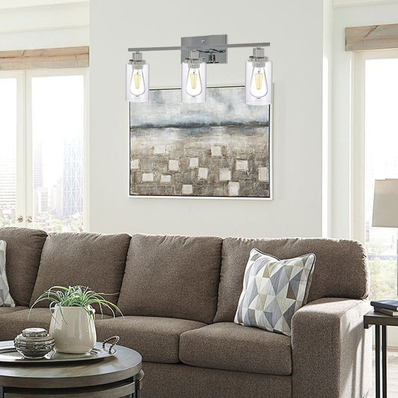 Bart 3-Light Dimmable Vanity Light Longshore Tides Finish: Chrome