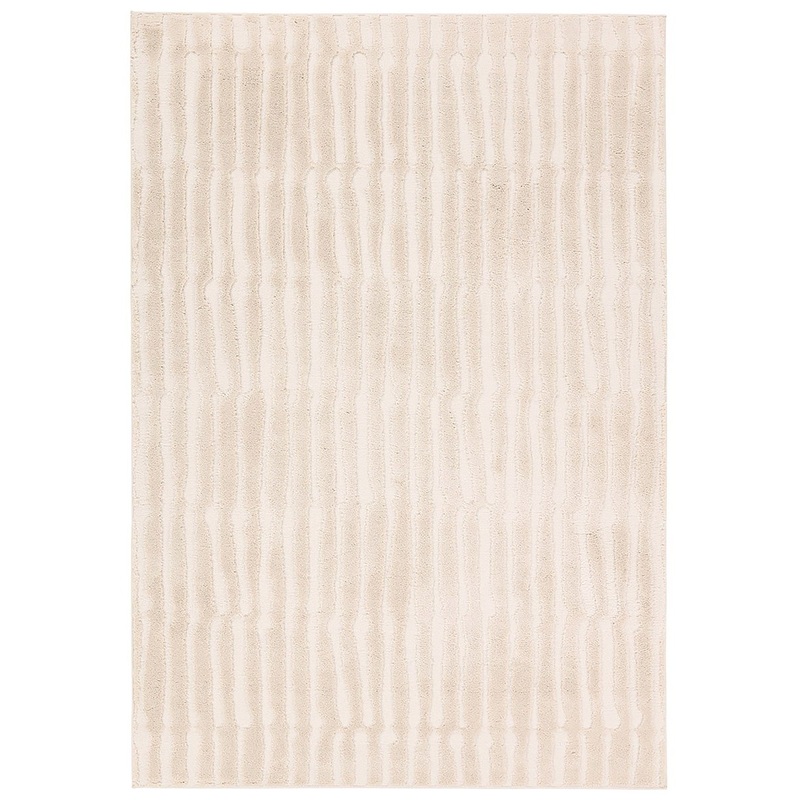 Calix Terza White Striped Area Rug-8’10″x12′