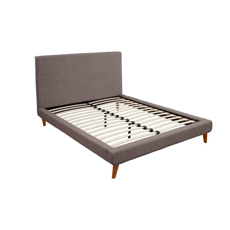 Williams Upholstered Bed AllModern Color: Dark Gray Size: King