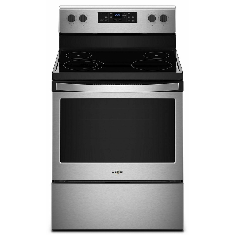 5.3 cu. ft. Freestanding Electric Range with 5 Elements – Black-on-Stainless