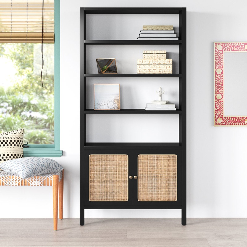 Bair 74″ H x 35″ W Standard Bookcase Beachcrest Home