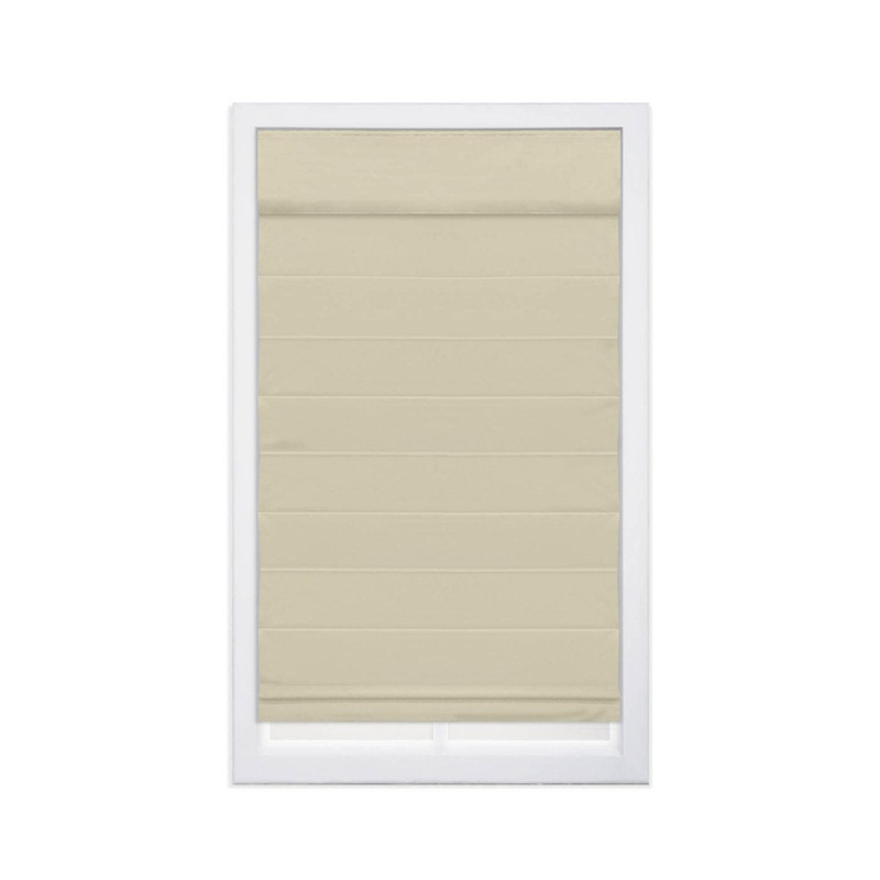 Cordless Blackout 100% Cotton Roman Shade with Cellular Shade Backing Symple Stuff Size: 71″W x 72″L Finish: Khaki