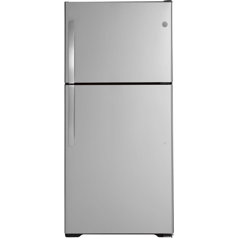 GIE19JSNRSS GE ENERGY STAR 19.2 Cu. Ft. Top-Freezer Refrigerator