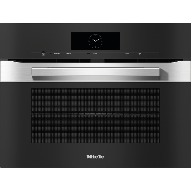 Miele H7840BMAMCLEANTOUCHSTEEL H 7840 Bm Am – 24″ Compact Speed Oven In A Perfectly Combinable Design With Automatic Programs And Roast Probe.