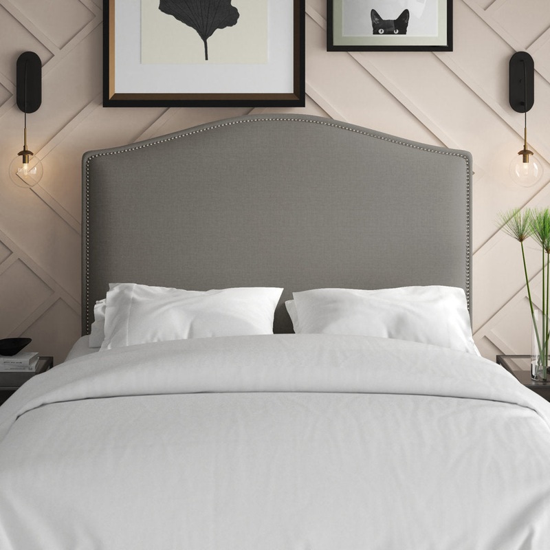 Snowhill Upholstered Panel Headboard Mercury Row Size: Full/Queen Upholstery: Ash