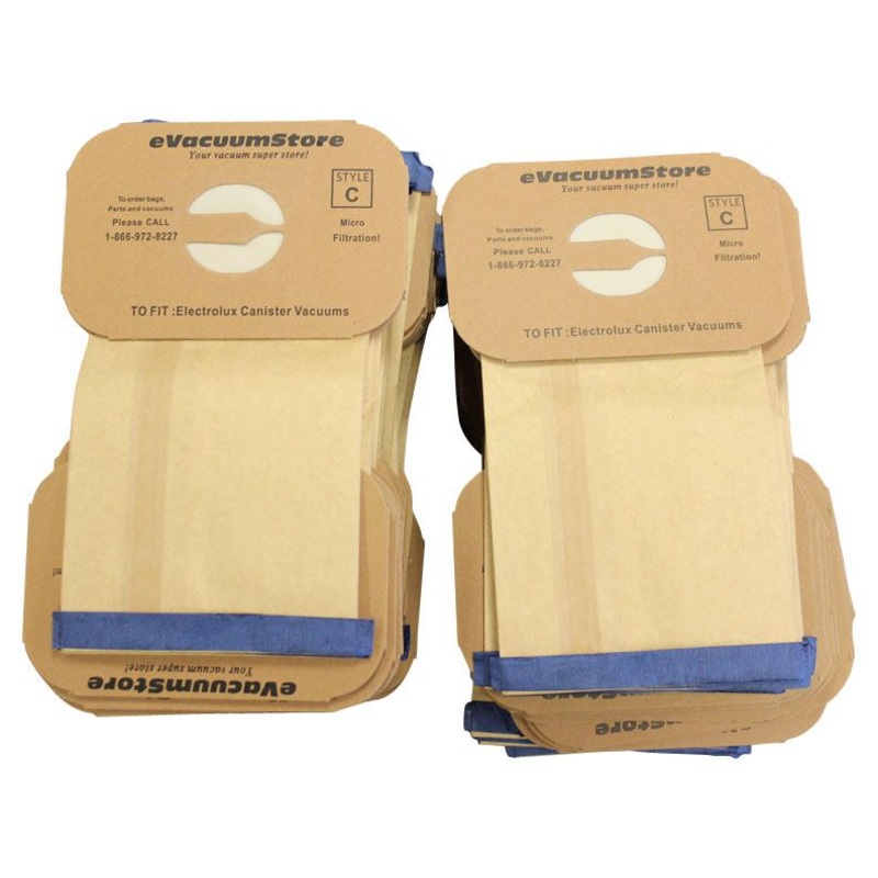 Electrolux 100 Pack Generic Canister Vacuum Bags Style C