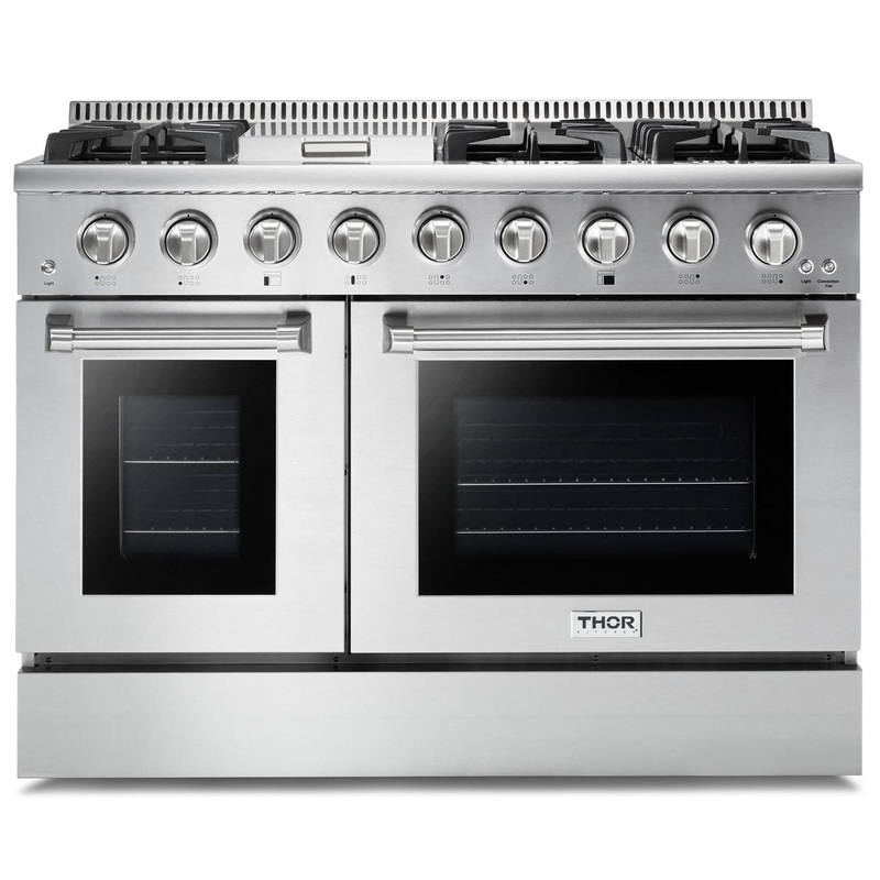 HRG4808ULP Thor Kitchen 48-inch Professional Liquid Propane Range – Hrg4808ulp