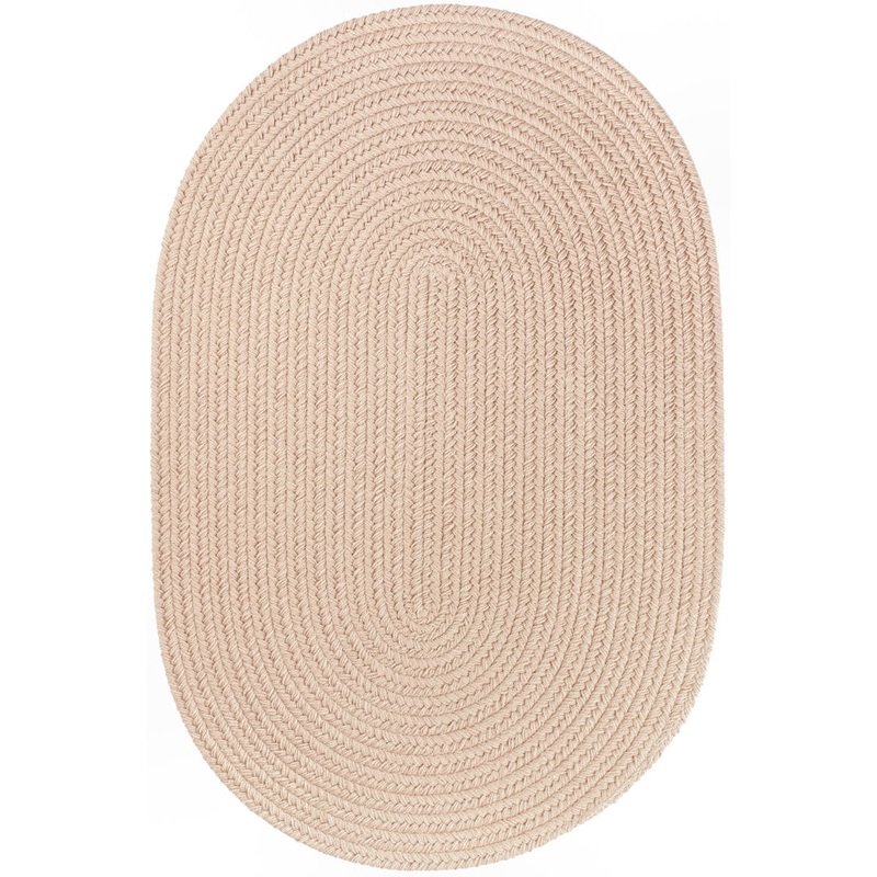 Smyth Hand Braided Beige Indoor/Outdoor Area Rug August Grove Rug Size: Oval 10′ x 13′