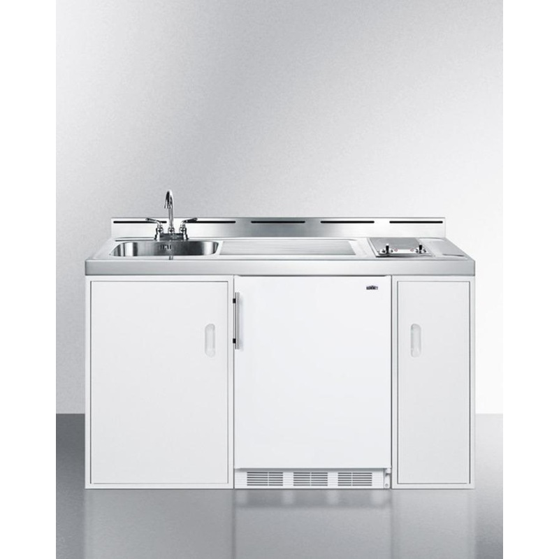 Summit C60ELGLASS 60″ Wide All-in-one Kitchenette