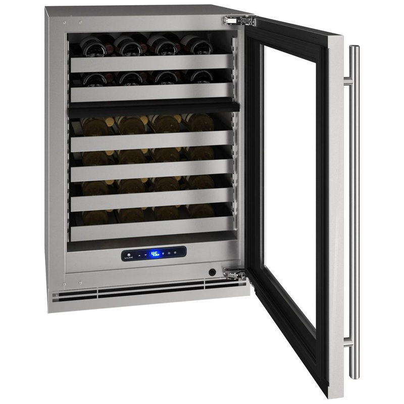 U-Line UHWD524SG01A Hwd524 24″ Dual-zone Wine Refrigerator With Stainless Frame Finish and Field Reversible Door Swing (115 V/60 Hz)