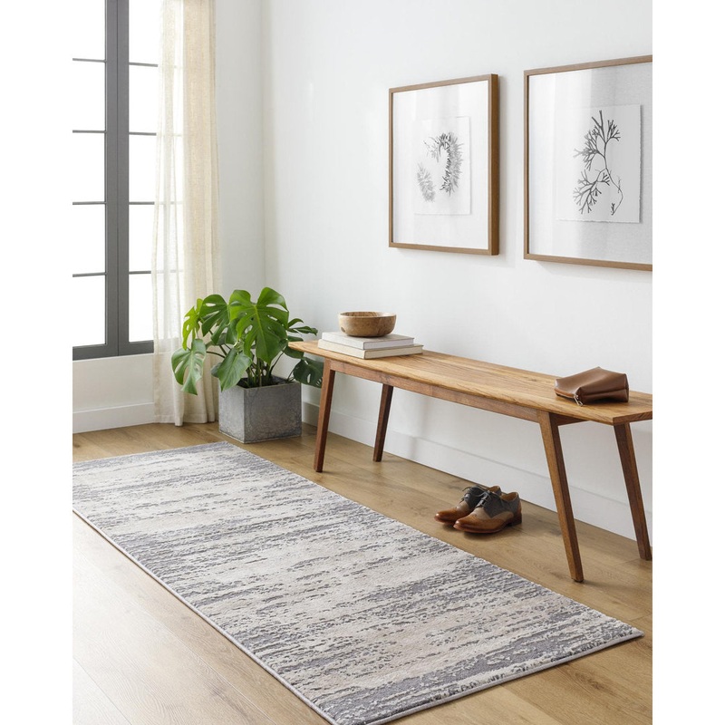 Bridgeton Abstract Gray/Khaki Area Rug Greyleigh Rug Size: Runner 2’7″ x 10′