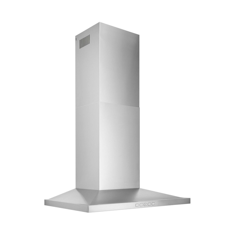Broan BWS2304SS Broan 30-Inch Convertible Wall-Mount Low Profile Pyramidal Chimney Range Hood, 450 Max Cfm, Stainless Steel