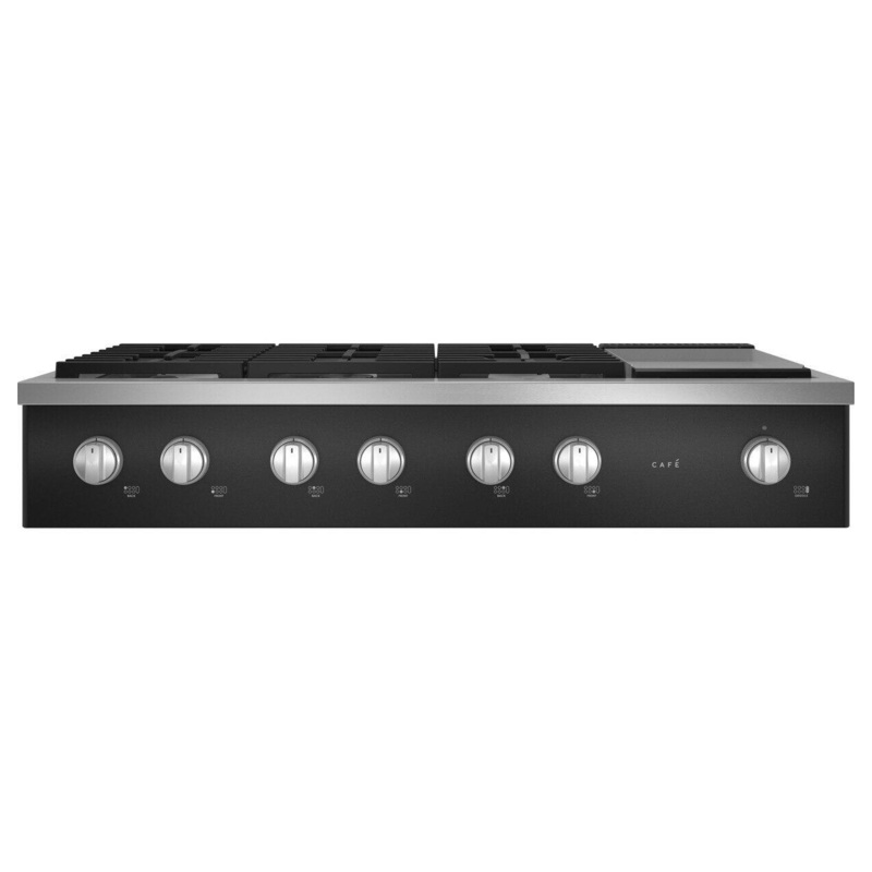 Cafe CGU486P3TD1 Caf 48″ Commercial-Style Gas Rangetop With 6 Burners And Integrated Griddle (Natural Gas)