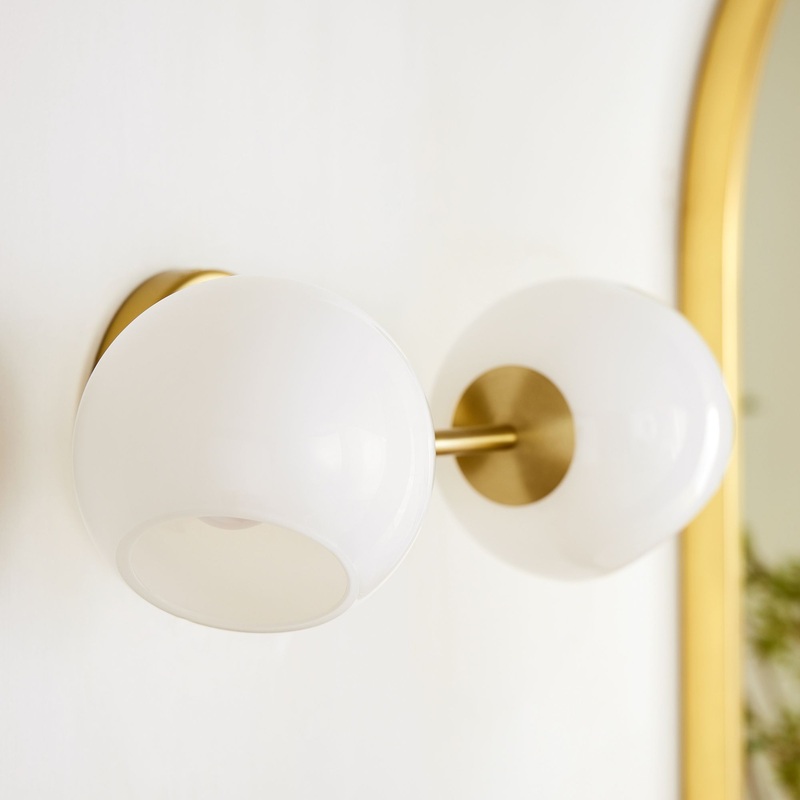 Staggered Glass 2-Light Sconce
