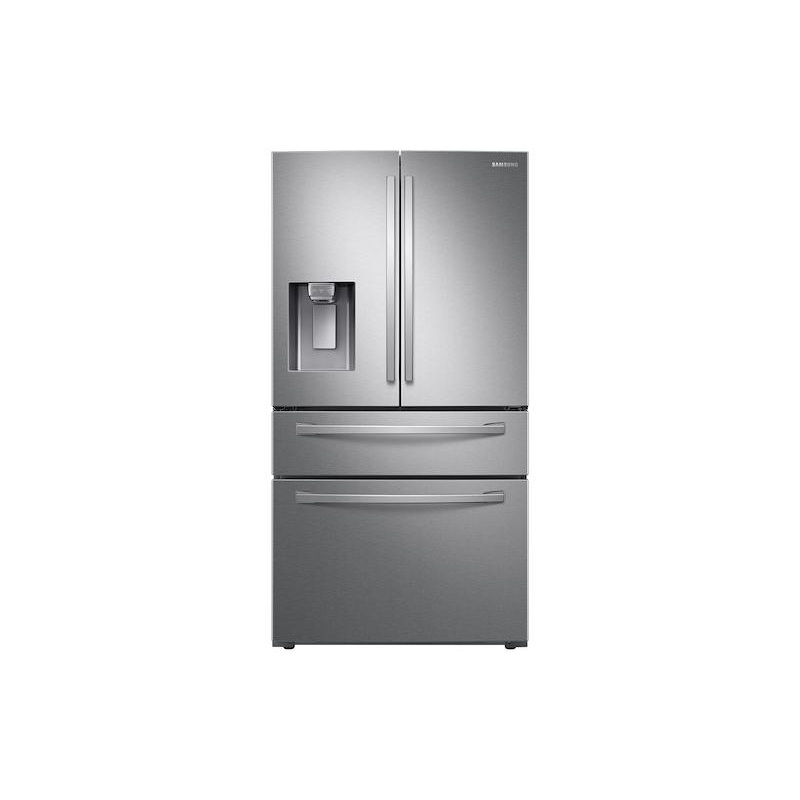 23 cu. ft. Counter Depth 4-Door French Door Refrigerator with FlexZone Drawer in Stainless Steel