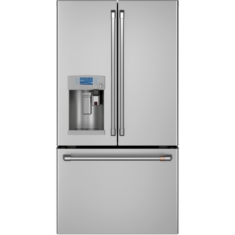 Cafe CYE22UP2MS1 CAF(EBACK) ENERGY STAR 22.1 Cu. Ft. Smart Counter-Depth French-Door Refrigerator with Keurig K-Cup Brewing System