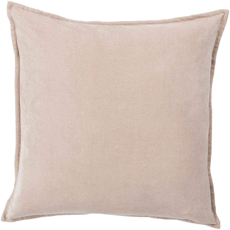Edgar Square 100% Cotton Pillow RE/FINE Color: Taupe Size: 18” x 18”