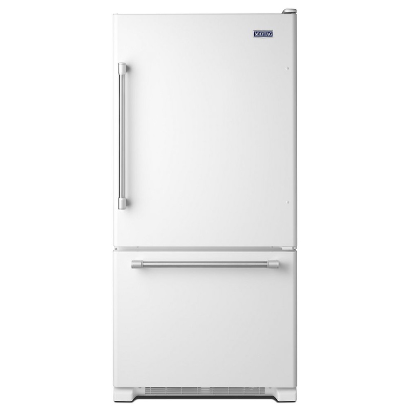 Maytag MBF1958DEH 30″ Wide Bottom Mount Refrigerator with LED Lighting – 19 cu. ft.