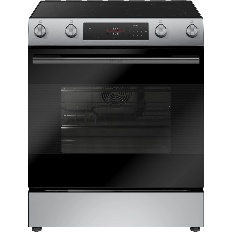 Bosch HEF1050MU 100 Series Electric Freestanding Range 30″ Stainless Steel