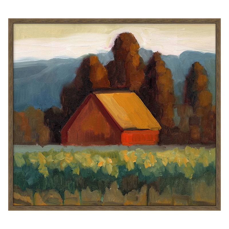 Sienna Barn Framed Canvas by Sally Rosenbaum