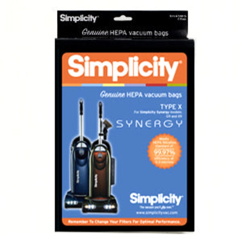 Simplicity Hiflow Hepa Bag Synergy Type X 6Pk Pv