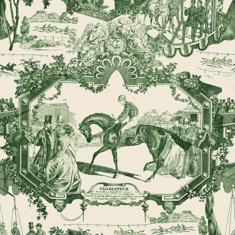 Grand Prix Toile Wallpaper
