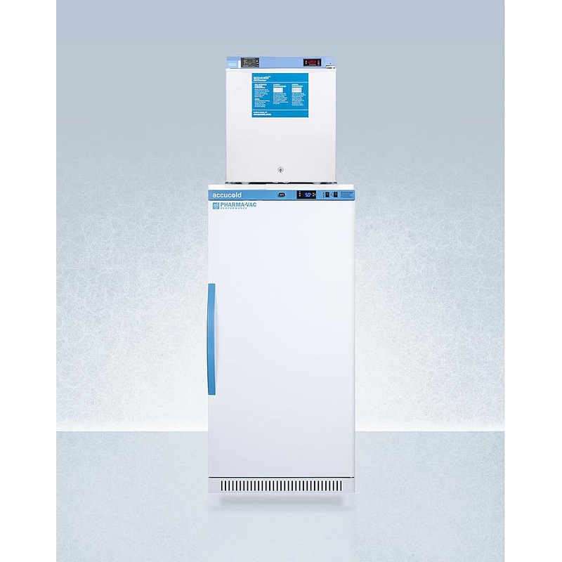 Summit ARS8PVFS24LSTACKMED2 24″ Wide All-refrigerator/all-freezer Combination