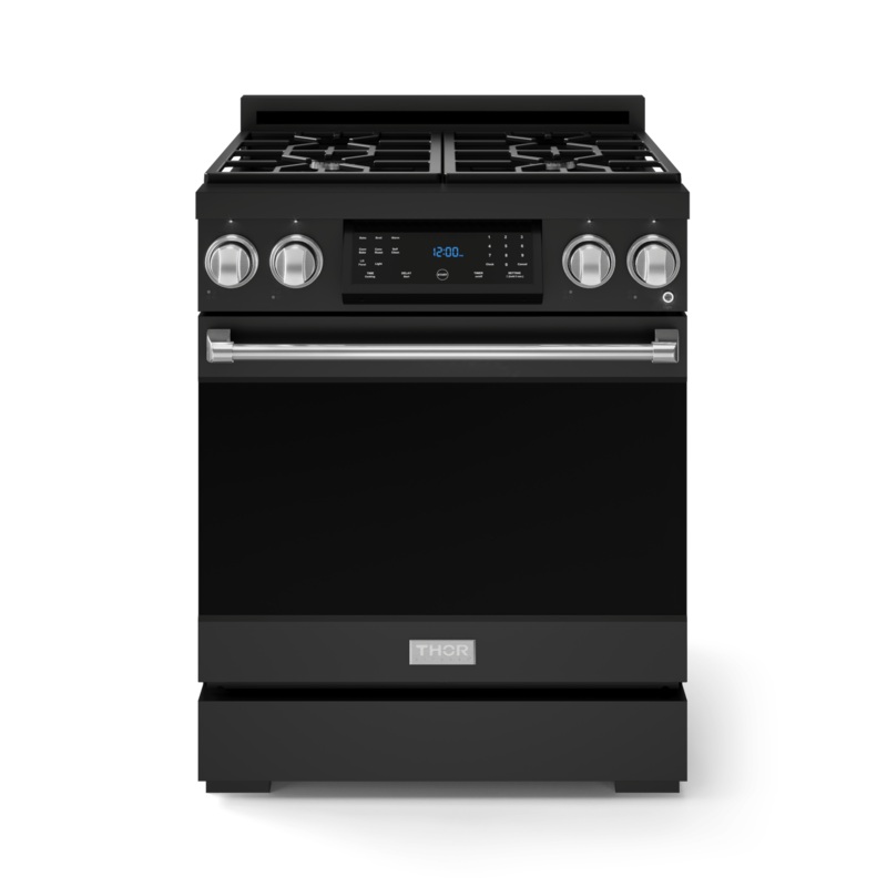 Thor Kitchen RSG30BLPSS 30 Inch Professional Lp Range With Tilt Panel Touch Control In Matte Black/Stainless Steel Gordon Ramsay Series – Rsg30Blp-Ss
