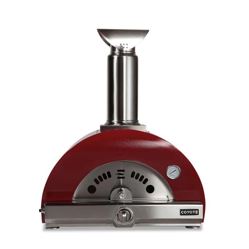 Coyote C1PZ30HR 30″ Hybrid Multi-Fuel Outdoor Pizza Oven Red