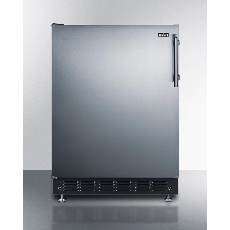 Summit CT66BK2SSRSLHD 24″ Wide Refrigerator-Freezer