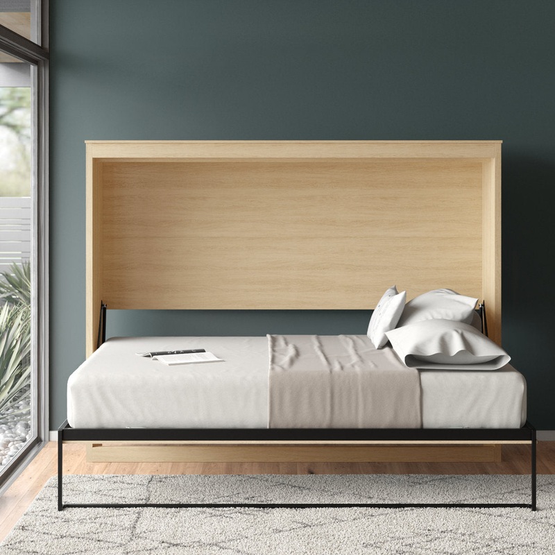 Warnke Full / Double Murphy Bed Mercury Row Color: Light Oak