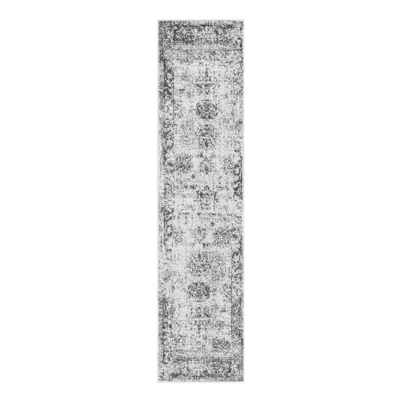 Brandt Floral Gray Area Rug Mistana Rug Size: Runner 2′ x 8′
