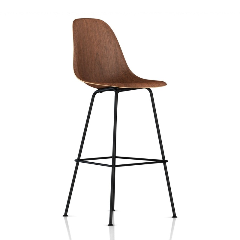 Eames Molded Wood Bar Stool