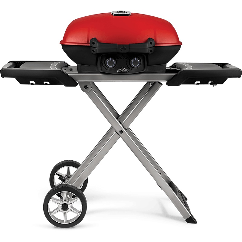 Napoleon Bbq TQ285XRD1A TravelQ 285X with Scissor Cart and Griddle , Propane, Red
