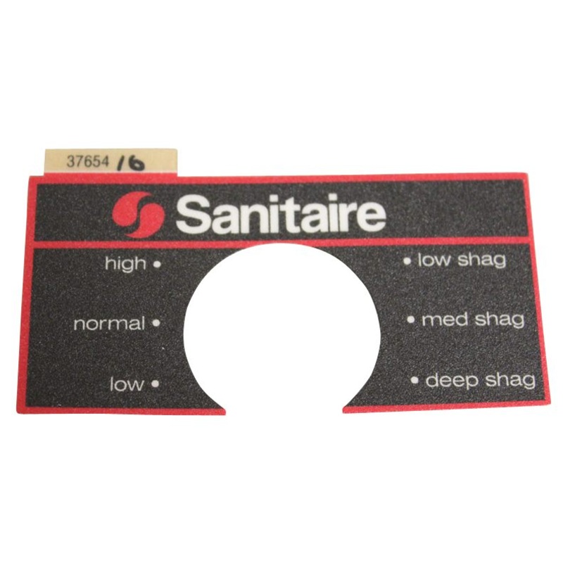 Sanitaire SC675A Name Plate