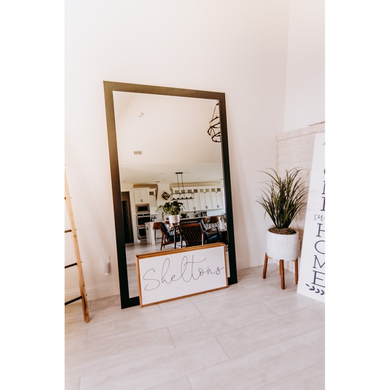 Shmuel Wood Framed with Safety Backing Ideal for Bathroom / Vanity Mirror Wade Logan Size: 22″ x 30″ Finish: Black