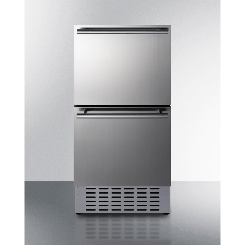 Summit ADRD18H34 18″ Wide 2-Drawer All-Refrigerator