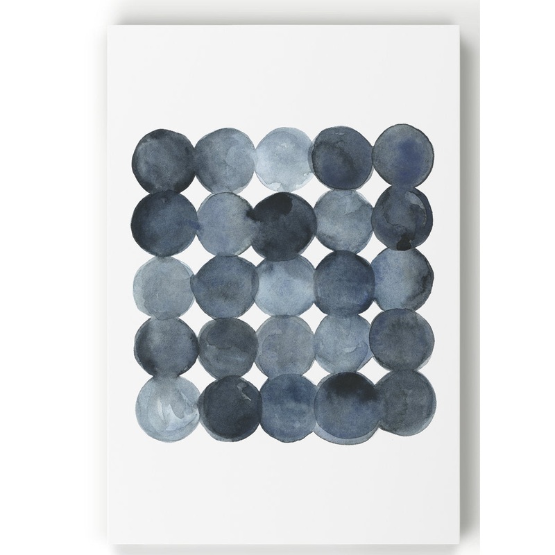 Blue Gray Density I – Painting on Canvas Mercury Row Size: 20″ H x 16″ W x 1.5″ D Format: Wrapped Canvas
